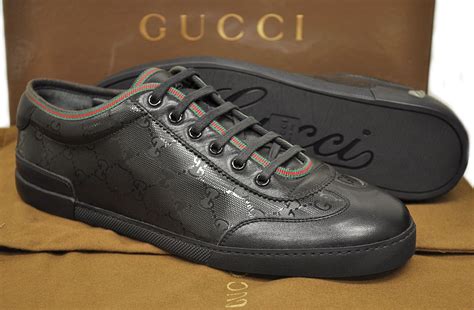 GUCCI Low Top Sneakers US 16 Black 233321 16 G 